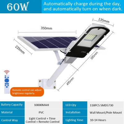 China HIGHWAY 60W 120W 250W 350W integrated solar led street light all in one solar led street light for sale