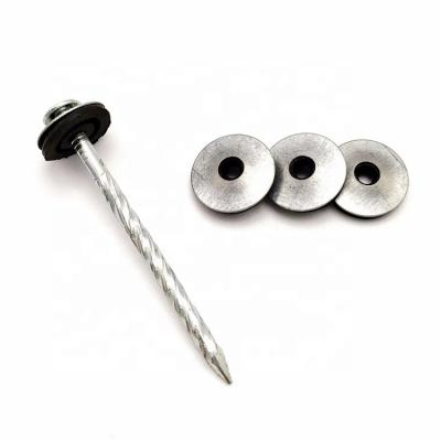 China Cover Wholesale Smooth Flat/Ring/Twisted PVC Joint Leg Umbrella Head Roofing Nails for sale