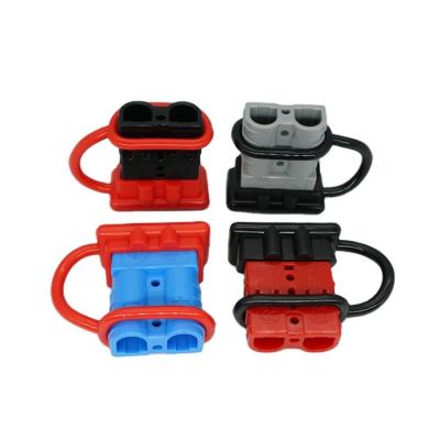 China High Cost Effective 50A Power Water Resistant Power Pole Single Connector Black Dust Cover Supports for sale