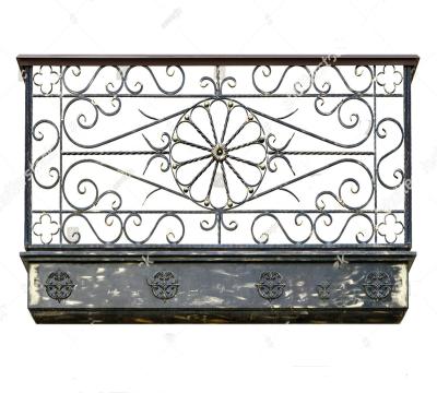 China Customized Traditional Balcony Guardrail Beautiful Design Wrought Iron Gate And Traditional Metal Fence for sale