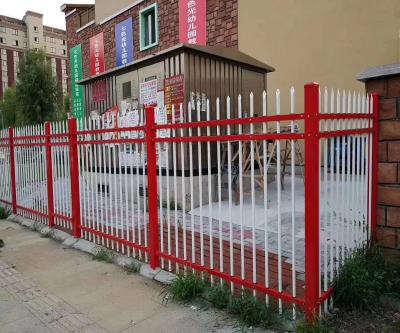 China Factory / Garden / Villa Supply House Easily Assembled Zinc Steel Wrought Iron Security Fence for sale