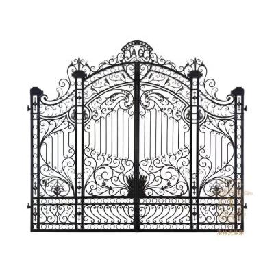 China Modern Or Traditional Style As Your Taste High Quality Front Entry Wrought Iron Gate Design, Isolation Wall Barrier Entrance Iron Gates for sale