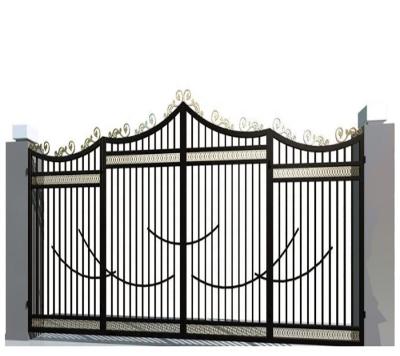 China Modern or traditional style as your similar top aluminum steel fence picket gate wrought iron wrought iron outdoor gate for villa hotel for sale