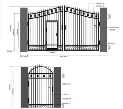 China Modern or traditional style as your similar manufacture metal balustrade gate iron railing trigger aluminum fence gate, security railing gate for sale