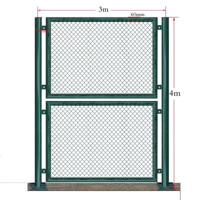 China Factory price dutch single heavy duty powder coated curved welded wire mesh link chian fence and decorative garden fence panels for sale