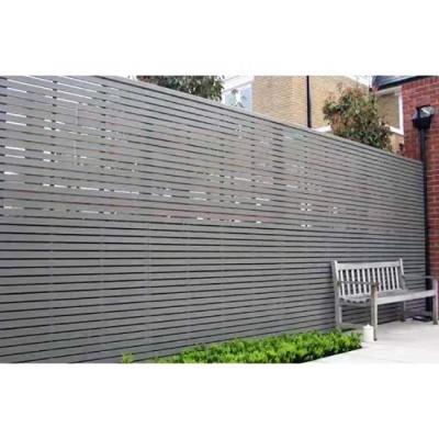 China Custom Made High Quality Easily Assembled Aluminum Garden Privacy Screen Slat Fence for sale