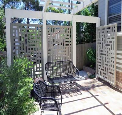 China Factory Price Easily Assembled Laser Cut Outdoor Garden Metal Fencing Corten Fence for sale