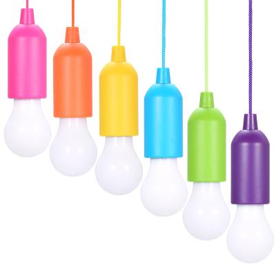 China Residential Indoor Outdoor Battery Operated Rope Light Portable Colorful Rope Arming Pull Lamp For Tent Camping Home Hiking for sale