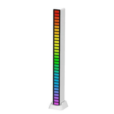 China Modern Rechargeable Rhythm LED Light Atmosphere Music Voice Control Light Bar RGB Ambient Lamp for sale