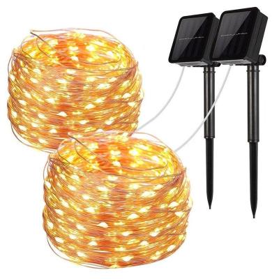 China LED String Light 8 Modes 10 Meters 100 Lights Solar Colorful String Light for sale