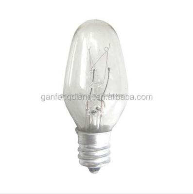 China Replacement E12 C7 Aluminum Incandescent Bulb for 4W 7W 120V 220V Night Light for sale