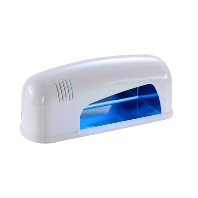 China White 9 Watt UV Gel Nail Polish Dryer Manicure Nail Care Light Lamp 110V for sale