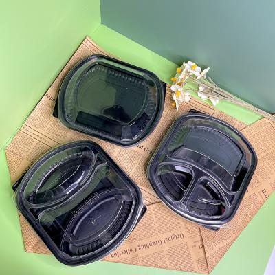 China Microwavable Nice Quality Fried Chicken Box Plastic Lunch Box Disposable Plastic Food Packing Box for sale