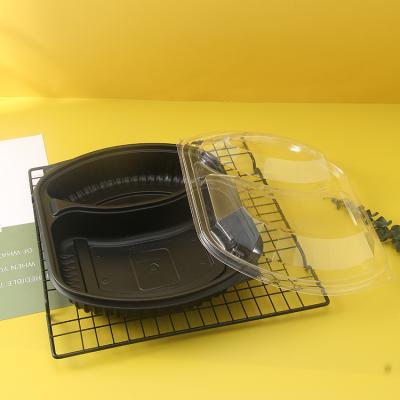 China Togo Food Container Clear Airtight Microwavable Disposable Kitchen Take Out Container Box Plastic Food Set for sale