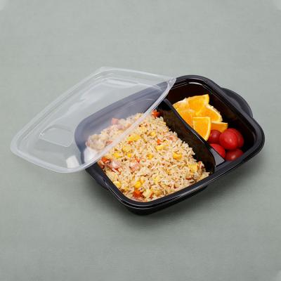 China Clear Microwavable Take Away Kitchen Plastic Food Packaging Container Transparent Airtight Box Set for sale