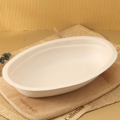 China Traditional Biodegradable Fashionable Dim Sum Fried Rice Soup Bagasse Bagasse Disposable Bowl Bagasse Bowls Oval for sale