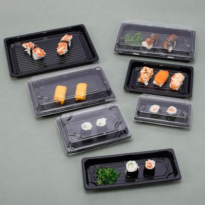 China Wholesale Disposable Plastic Sushi Takeout Box Box Togo Sushi Lunch Box Disposable Sushi On Sale for sale