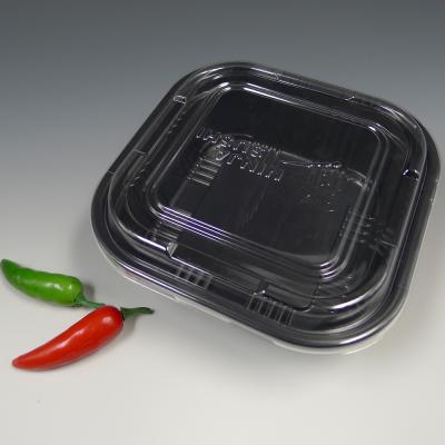 China Disposable Take Away Plastic Sushi Food Containers Box for sale