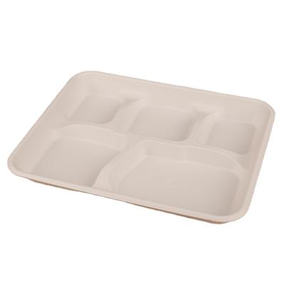 China 5-Com Wholesale Biodegradable Eco-friendly Disposable Eco-friendly Food Cornstarch Container Degradable Packaging Box for sale