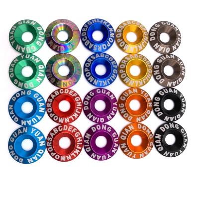 China Custom Anodized Flat Color Milled Aluminum Gasket Washer for sale