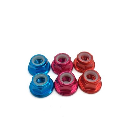 China Hex M2 M3 M4 M5 M6 M8 M10 Flange Nut Aluminum Flange Nut On Motorcycle for sale