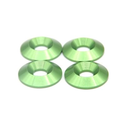 China Metal Milled Flat Gasket Anodized Aluminum Alloy Cone Gasket Button Gaskets For Drone Rc Car for sale