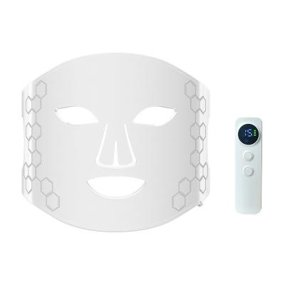 China Face Lift 4 color infrared photons led face light therapy household equipment silicone facial mask cosmetic skin care for sale