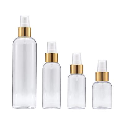 China Empty Gold Silver Pump Bottle 30ml 40ml 50ml 100ml 120ml Body Cosmetic Plastic Lotion Bottle Skin Care Packaging Bottle for sale