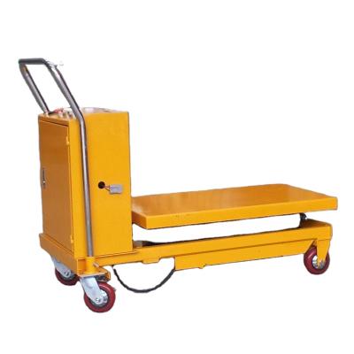 China High Quality Hotels 300 Kg Platform Truck Electric High Lift Hydraulic Scissor Lift Platform for sale