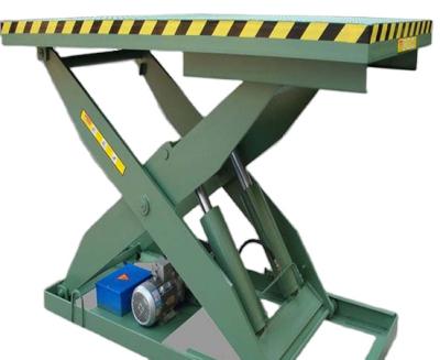 China Casters Reinforced Steel High Quality DC / Battery Operated Aerial Working Lift Platform / Scissor Rotate Scissor Platform for sale