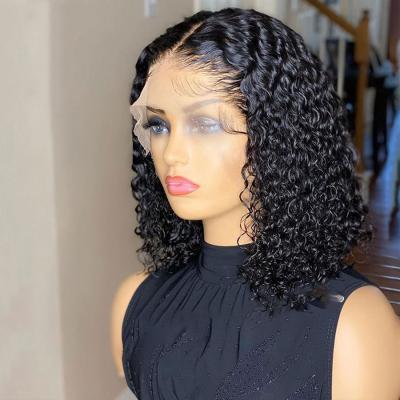 China Curly Perucas Humana Bob Wig Hair, Brazilian Wigs 10inch Curly Black Ladies Wigs BOB Wigs for sale