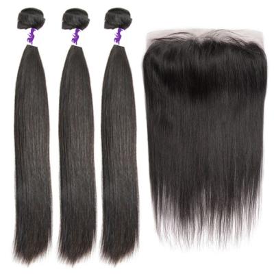 China Straight Brazilian Hair Bundles 100% Virgin Cuticle Aligned Hair for sale