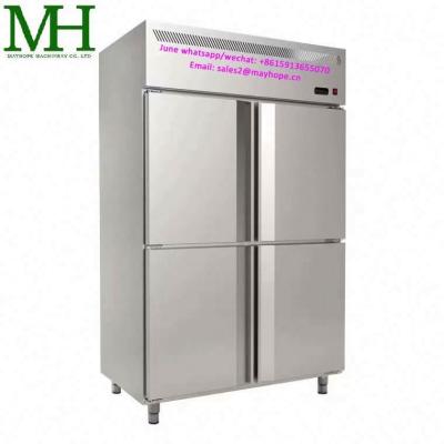 China Hotels China Factory Kitchen Stainless Steel Commercial Fridge Freezer for sale