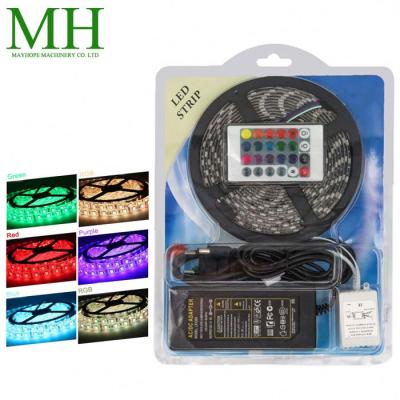 China Hotel/Office/Supermarket/GYM/Home/Outdoor RGB 5050 Led Strip Light Wholesale DC12V 54 LED Strip Waterproof 44 Key Controller 5m/Roll Lighting Decoration for sale