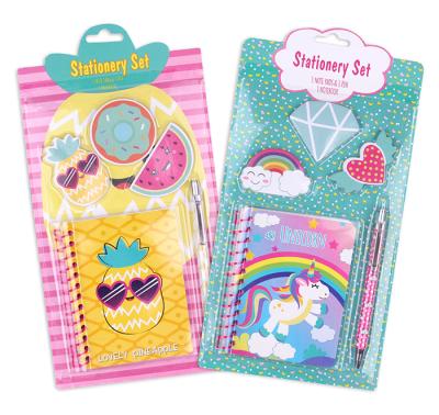 China Stationery China, Custom Licheng School Unicorn Mini Stationery Set LW7704 21cm*16.2cm*2.7cm for sale