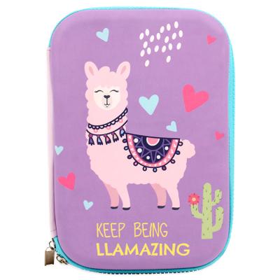 China Licheng BX559 Llama Pencil Case Llama Pencil Case, Student Cartoon Design Pencil Box with Compartments for sale