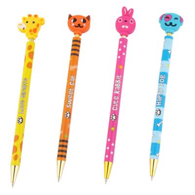 China Kids Fancy Parks Licheng BP4062 Children Love Pens, Fashion Animal Style Full Color Printed Plastic Pens With Logo for sale