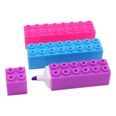 China HM671 Pen Licheng HM671 Novelty Fancy Highlighter Bar Pen,Funny Unique Building Bricks Highlighter Bar for sale