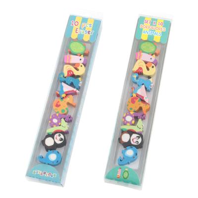 China Licheng EB1626 shaped erasers shaped erasers, promotional kids cartoon character custom printed erasers for sale