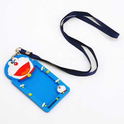 China Promotion Supply Licheng RUL13 Card Holder PVC, Promotional Soft Plastic ID Card Holder With String for sale