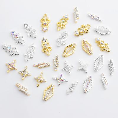 China Fashionable 3d metal alloy nails stud decoration nail accessories nail art for sale