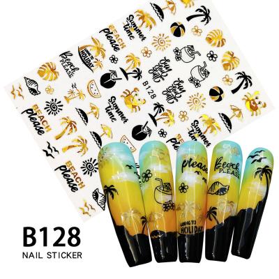 China 12 Fashionable Design Nail Stickers For Nail Art Decals Women Self-Adhesive DIY Nail Art Supplies for sale