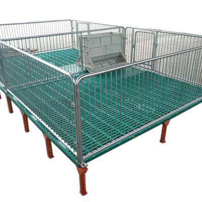 China Farms Pig farming equipment nursery house galvanized PVC wall material elevated weaner pen for sale