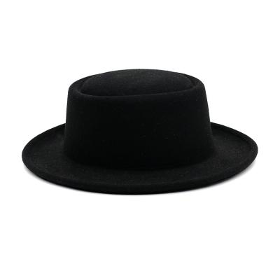 China ENGLAND STYLE High Quality Cheap Adult Retro Meat Pie Wide Brim Fedora for sale