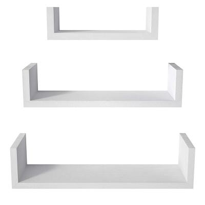 China A sustainable single wood floating shelf with wall mounted floating shelves for storage and displaying pictures for sale