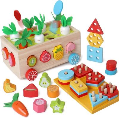 China Early Sensory Puzzle Toy Children's Learning Toys Workbench DIY Wooden Building Platform Non-Toxic Eco-Friendly for sale