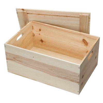 China Pine wooden boxes for gift for sale