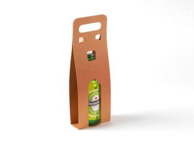 China Simple folding original good cardboard beer boxes with handles for sale