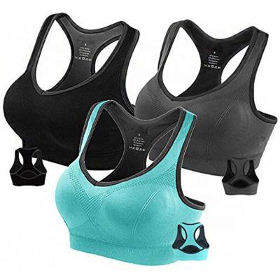 China Breathable Yoga Bra Wire Free Yoga Bra Seamless Breathable Back Stretch Beauty Cavity Plus Size Sports Bra Crop Top for Women for sale