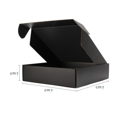 China Recycled Materials Wholesale Customized Hard Black Printing Logo Paper Box Custom Mailing Boxes for sale